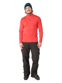 Skipully Protest Men Willowy 1/4 Zip Top Red Burn
