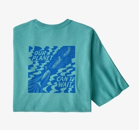 T-Shirt Patagonia Men's Our Planet Can't Wait Responsibili Tee in Iggy Blue