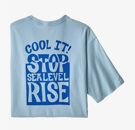 T-shirt Patagonia Homme Stop The Rise Responsibili Tee Fin Bleu