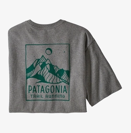 T-shirt Patagonia Homme Ridgeline Runner Responsibili Tee Gravel Heather