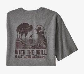 T-Shirt Patagonia Men's Ditch The Drill Responsibili Tee Gravel Heather
