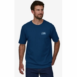 T-Shirt Patagonia 73 Skyline Organic Men Lagon Blue-L