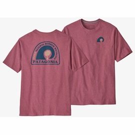 T-Shirt Patagonia Rubber Tree Mark Responsibili Tee Herren Evening Mauve