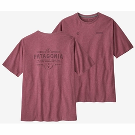 T-Shirt Patagonia Forge Mark Responsibili Tee Herren Evening Mauve-XS