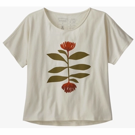 T-Shirt Patagonia Women's - Tee Cycle Soaring Sea in Birch White