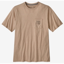 T-Shirt Patagonia Forge Mark Crest Pocket Responsibili Tee Herren Oar Tan
