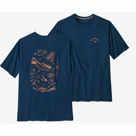 T-Shirt Patagonia Hommes Action Angler Responsibili-Tee Tidepool Blue-M
