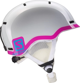 Skihelm Salomon Grom White Glossy Pink Kids
