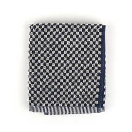 Essuie Main Bunzlau Castle Small Check Dark Blauw