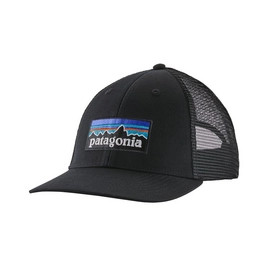Kappe Patagonia P6 Logo LoPro Trucker Hat Black Unisex