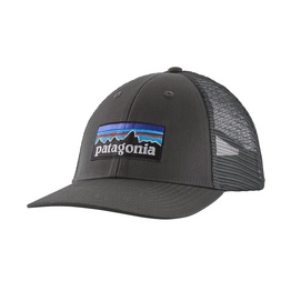Kappe Patagonia P6 Logo LoPro Trucker Hat Forge Grey
