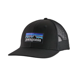 Kappe Patagonia P6 Logo Trucker Hat Black