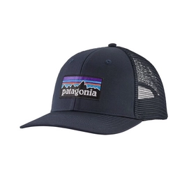 Pet Patagonia P6 Logo Trucker Hat Navy Blue