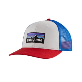 Pet Patagonia P6 Logo Trucker Hat White