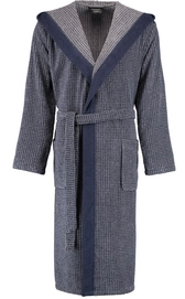 Badjas Cawö 3832 Capuchon Men Blauw Graphite