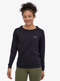 T-Shirt Patagonia Women's LS Pastel P6 Logo Responsibili Tee in Piton Purple