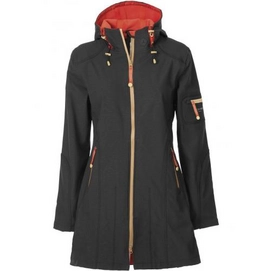 Regenjas Ilse Jacobsen Rain07B Zwart/Rood