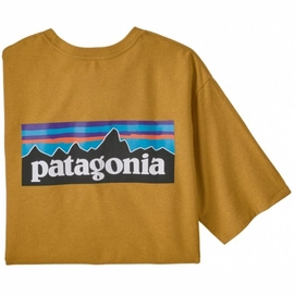 T-Shirt Patagonia Men P6 Logo Responsibili Tee Hawk Gold