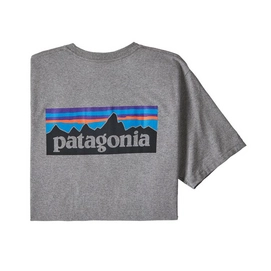 T-Shirt Patagonia Men P6 Logo Responsibili Tee Gravel Heather