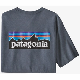 T-Shirt Patagonia P6 Logo Responsibili Tee Plume Grey Herren-M