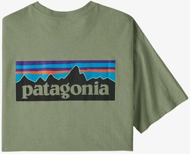 T-Shirt Patagonia Homme P6 Logo Responsibili Tee Sedge Green
