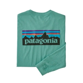 Shirt Patagonia Men L/S P6 Logo Responsibili Tee Light Beryl Green