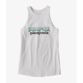 Débardeur Patagonia Women Pastel P6 Logo Organic High Neck White
