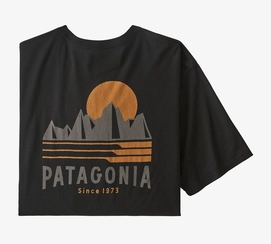 T-shirt Patagonia Homme Tube View Organique Black