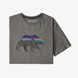 T-Shirt Patagonia Men's Back for Good Organic Noble Grey Bear