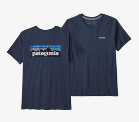 T Shirt Patagonia Femme P6 Logo Organic Crew New Navy
