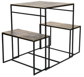 Table and Seats POLSPOTTEN Frame Antique Brass