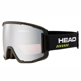 Skibril HEAD Contex Pro 5K Race Size L Black / 5K Chrome (+ Sparelens)
