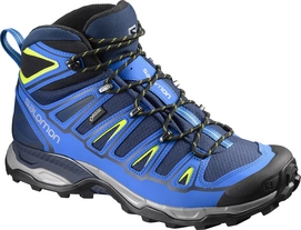 Wandelschoen Salomon X Ultra Mid 2 GTX Blue Depth Gecko Green
