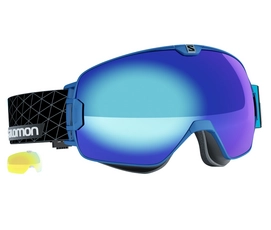Skibrille Salomon Xmax Blue Solar Blue + Xtra Scheibe