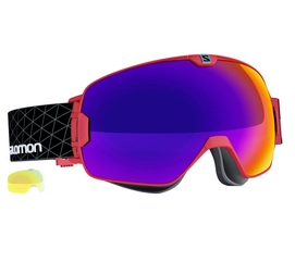 Masque de Ski Salomon Xmax Red Solar Infrared + 1 Ecran suppl.
