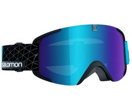 Masque de Ski Salomon Xview Black-Blue Mid Blue