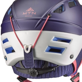 Skihelm Salomon MTN Charge W Eggplant White