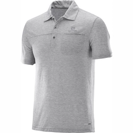 Polo Shirt Salomon Men Explore Light Grey