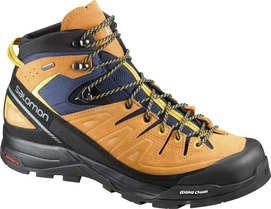 Wandelschoen Salomon X Alp Mid Leather GTX Men Navy Blazer