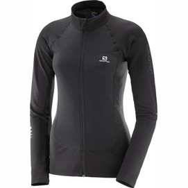 Sweatshirt Salomon Lightning Pro Full Zip Mid Women Black