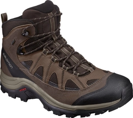 Wandelschoen Salomon Authentic Leather GTX Men Black Coffee
