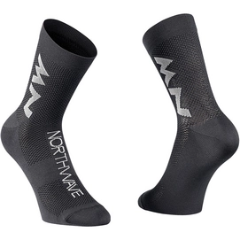 Chaussette de Cyclisme Northwave Extreme Air Mid Sock Black Grey-Pointure 37 - 39