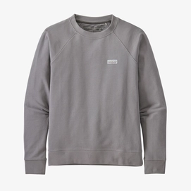 Pull Patagonia Femme Pastel P6 Label Organic Crew Sweatshirt Sel Gris