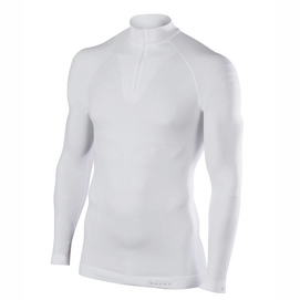 Pull de ski Falke Men Warm Zipshirt Tight White-XL