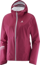 Jacke Salomon Lightning WP Jacket Beet Red Damen