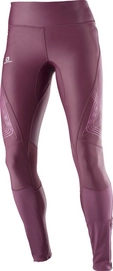 Leggins Salomon Intensity Long Tight Fig Rot Damen
