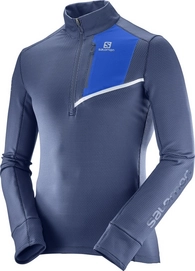 Maillot manches longues Salomon Fast Wing Mid Men Dress Blue