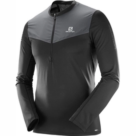 Maillot manches longues Salomon Fast Wing Half Zip Men Black Forged Iron