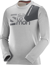 Longsleeve Salomon Pulse Crewneck Vapor Alloy Herren