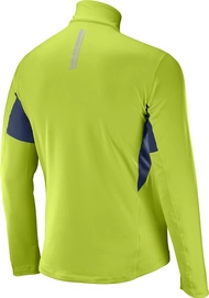 Trui Salomon Agile Warm Half Zip Mid Men Acid Lime